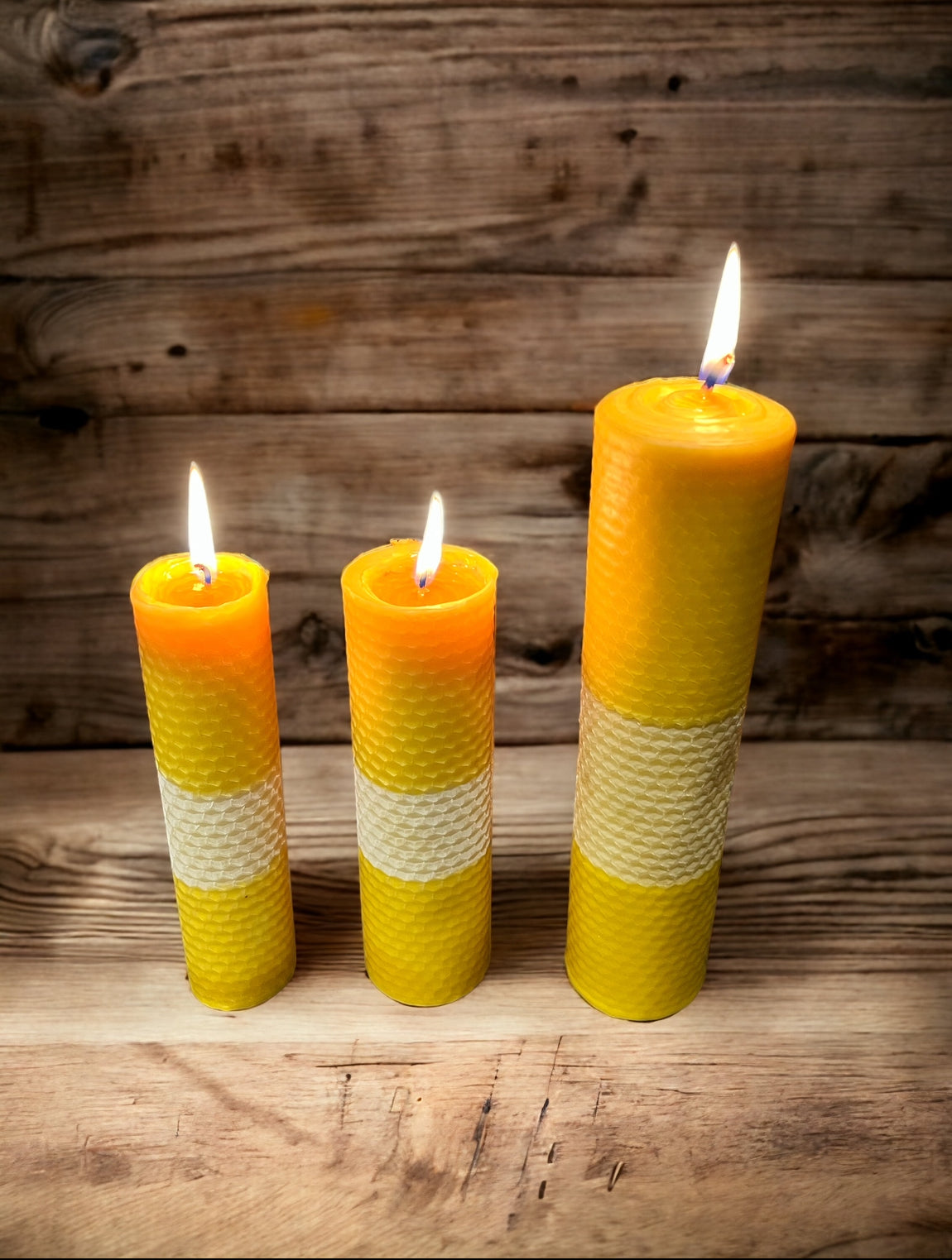 Hand poured/rolled Beeswax candles