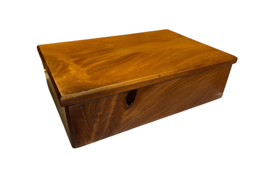 NZ native kauri wooden jewellery box, by Grover