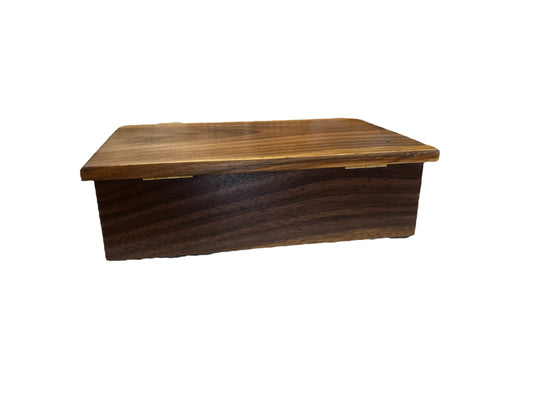 Black walnut, NZ wooden jewellery box, by Grover