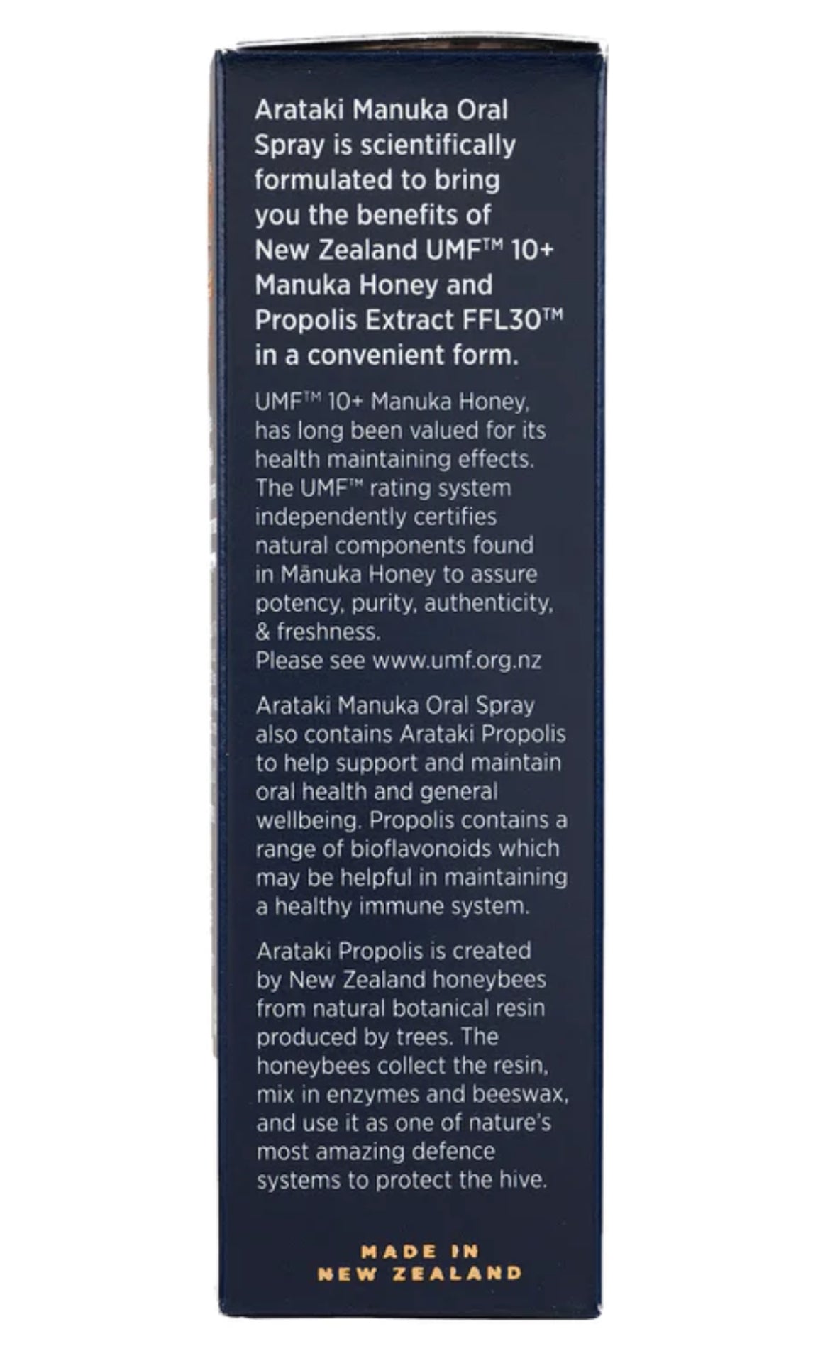 Propolis & UMF™ 10+ Manuka Honey Oral Spray 30ml