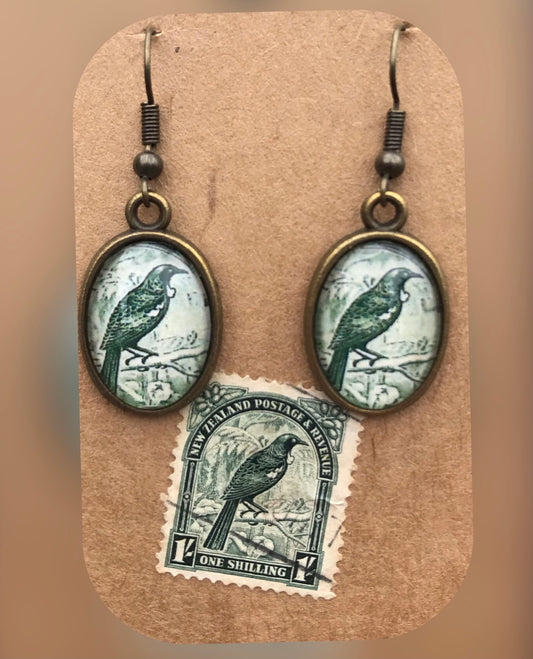 Jewellery- NZ Handmade earrings using NZ stamps
