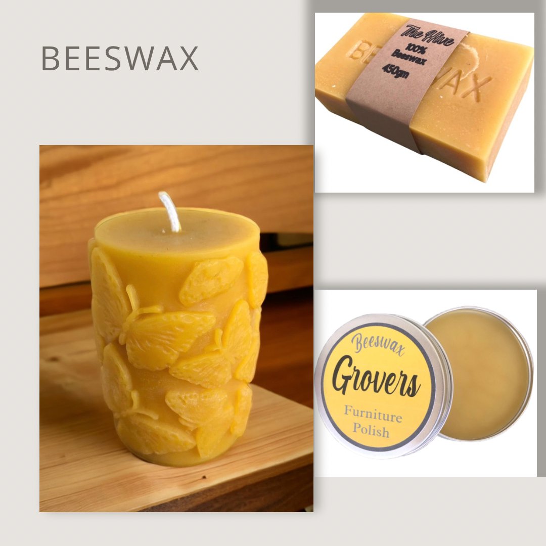 Beeswax blocks & candles
