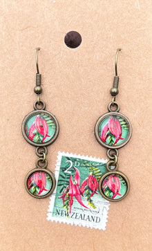 Jewellery - NZ Handmade Earrings Using NZ Stamps