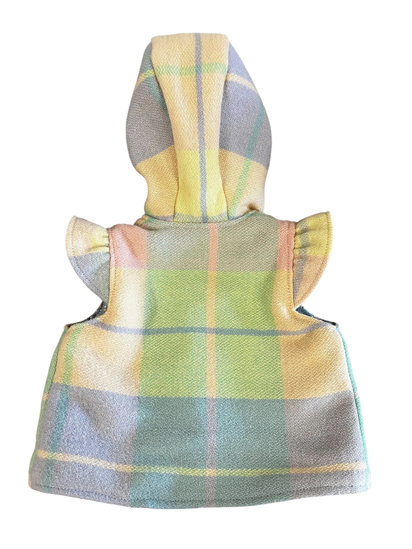 Cosy up-cycled woollen hooded jacket, 9-18 months