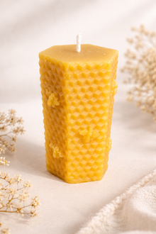 Hand Poured/ Rolled Beeswax Candles