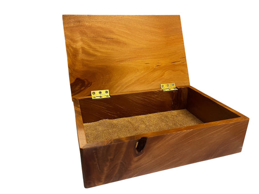 NZ native kauri wooden jewellery box, by Grover