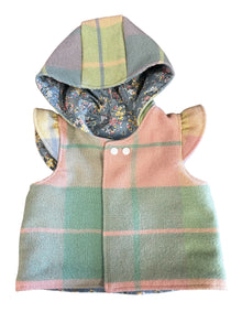Cosy Upcycled Woollen Hooded Jacket.