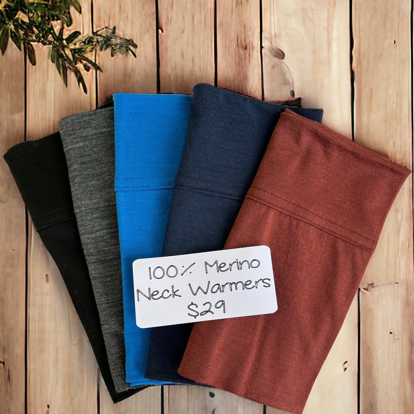 100% merino, adult neck warmer