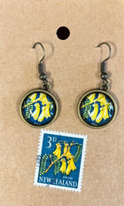 Jewellery - NZ Handmade Earrings Using NZ Stamps