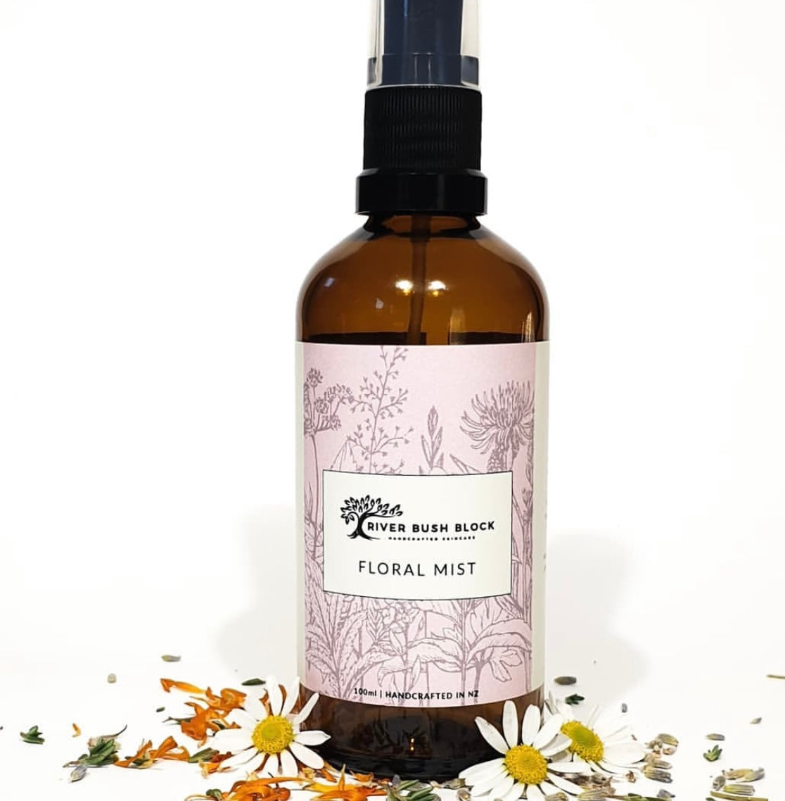 River Bush Block; Floral mist toner