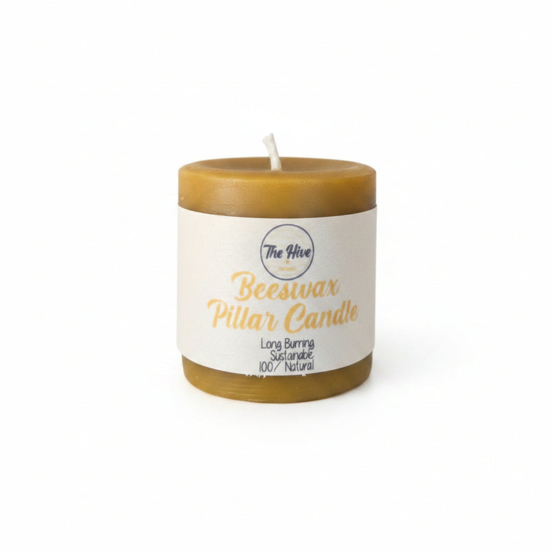 NZ Beeswax Pillar Candle