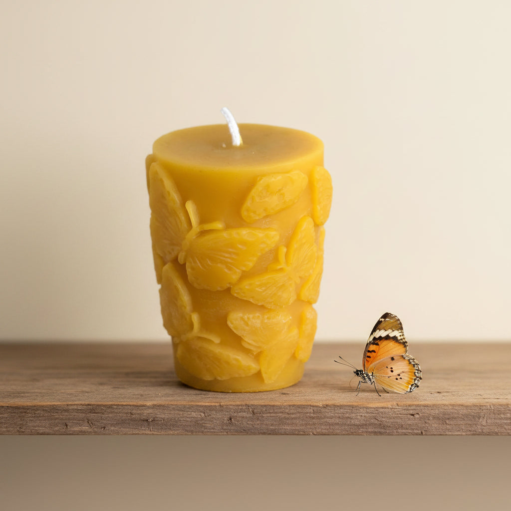 Hand Poured/ Rolled Beeswax Candles