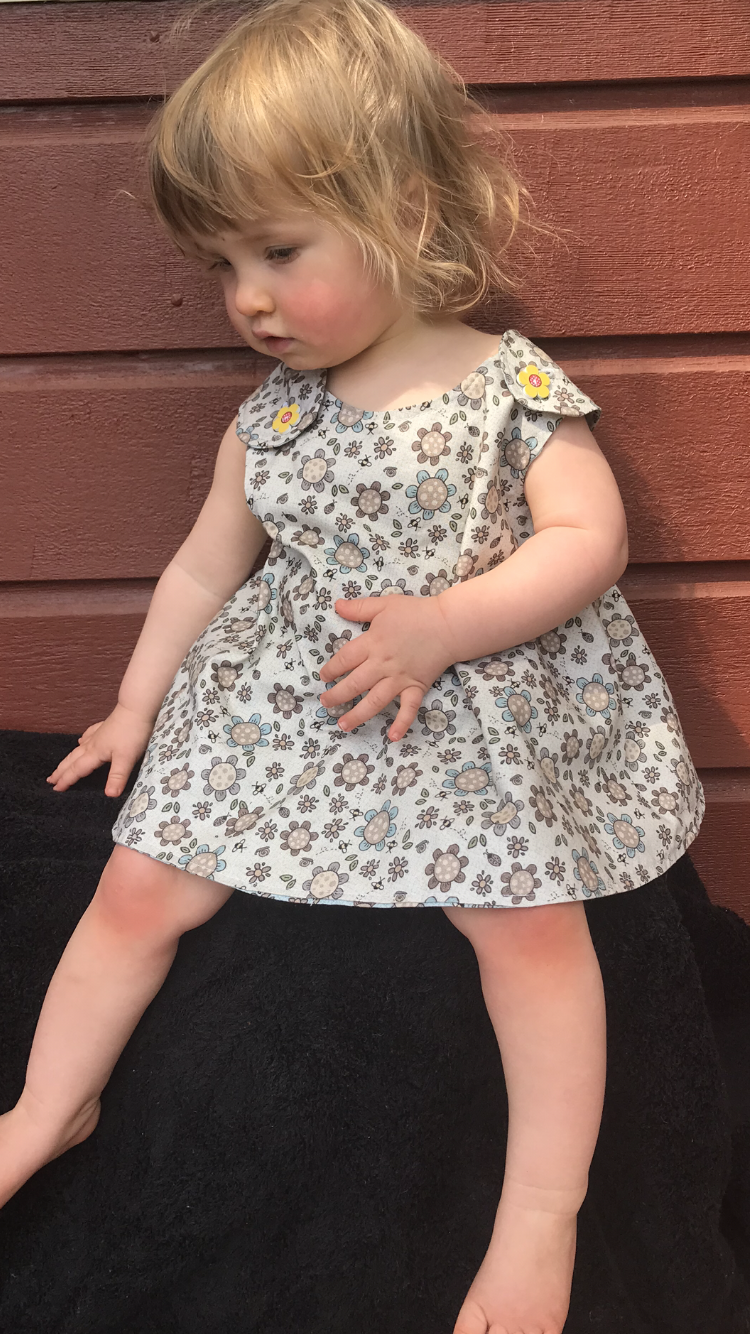 Toddlers Crossover Pinafore & Matching Bloomers