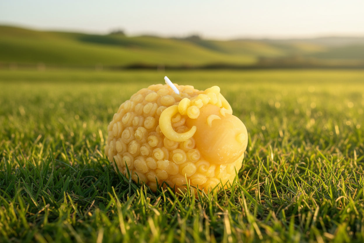 Hand Poured/ Rolled Beeswax Candles
